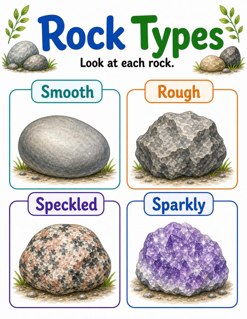 Rock Sorting Tray | Rocks and Minerals Worksheets | Printable PDF | Digital Download image 3