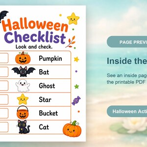 Pagine di attività per la Notte delle Zucche / Fogli di attività di Halloween / PDF stampabile / Download digitale immagine 10