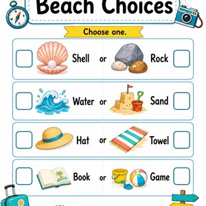 Pagine di avventura in spiaggia / Attività in spiaggia per bambini / PDF stampabile / Download digitale immagine 7