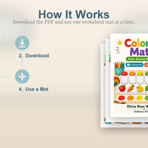 Match Color Jar | Werkbladen voor kleursortering | Afdrukbare pdf | Digitale download afbeelding 8