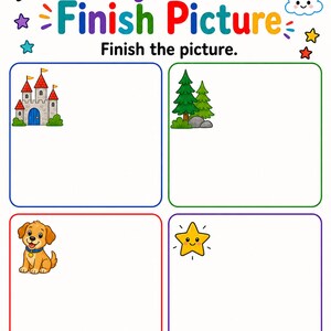 Little Story Builder Pages | Story Starters for Kids | Printable PDF | Digital Download image 4