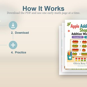 Apple Addition Shop | Additionsblad | Utskrivbar PDF | Digital nedladdning bild 8