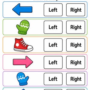 Left Right Learning Trail | Left and Right Worksheets | Printable PDF | Digital Download image 7
