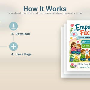 Visages empathiques | Feuilles de travail sur l'empathie pour les enfants | PDF imprimable | Téléchargement numérique image 8