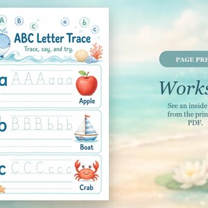 Das kleine Wal-ABC | Vorschul Arbeitsblätter | Druckbare PDF | Digitaler Download Bild 6