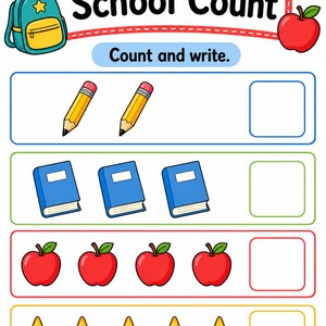 School Day Activity Pages | Back to School Activity Sheets | Printable PDF | Digital Download image 5