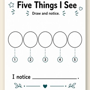 Páginas de Momentos de Atención Plena / Hojas de Trabajo de Atención Plena para Niños / PDF Imprimible / Descarga Digital imagen 9