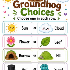 Groundhog Meadow Activity Pages | Groundhog Day Activity Sheets | Printable PDF | Digital Download image 6