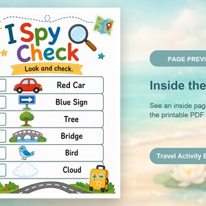 Cuaderno de actividades de viaje / Libro de actividades de viaje para niños / PDF imprimible / Descarga digital imagen 10