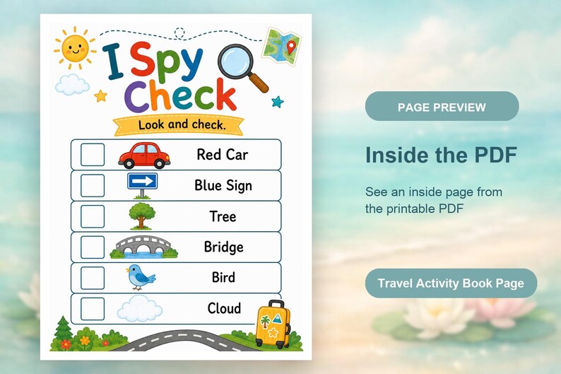 Cuaderno de actividades de viaje / Libro de actividades de viaje para niños / PDF imprimible / Descarga digital imagen 10
