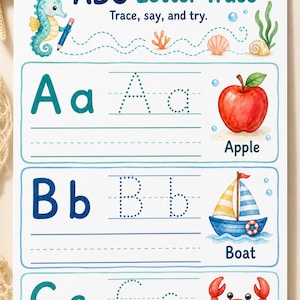 Seahorse Skill Path | Preschool Worksheets | Printable PDF | Digital Download image 5