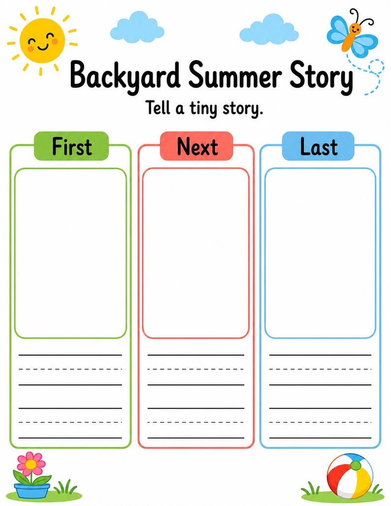 Backyard Summer Play Pages | Backyard Summer Activities | Printable PDF | Digital Download image 7