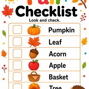 Autumn Leaf Activity Pages | Fall Activity Sheets | Printable PDF | Digital Download image 4