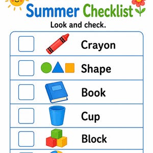 Vorschule Sommer Spaß Seiten | Sommer-Aktivitäten für Kinder im Vorschulalter | Druckbare PDF | Digitaler Download Bild 4
