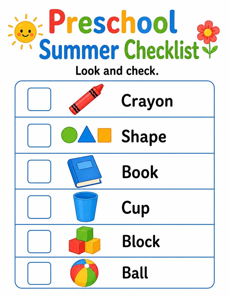 Vorschule Sommer Spaß Seiten | Sommer-Aktivitäten für Kinder im Vorschulalter | Druckbare PDF | Digitaler Download Bild 4