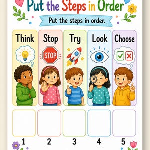 Problem Solving Steps | Problem Solving Worksheets for Kids | Printable PDF | Digital Download image 9