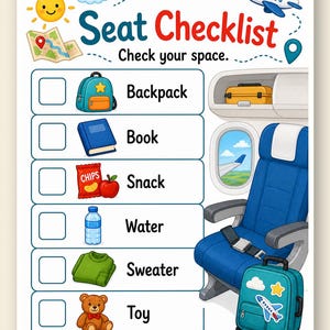 Sky Trip Activity Pages | Airplane Activities for Kids | Printable PDF | Digital Download image 9