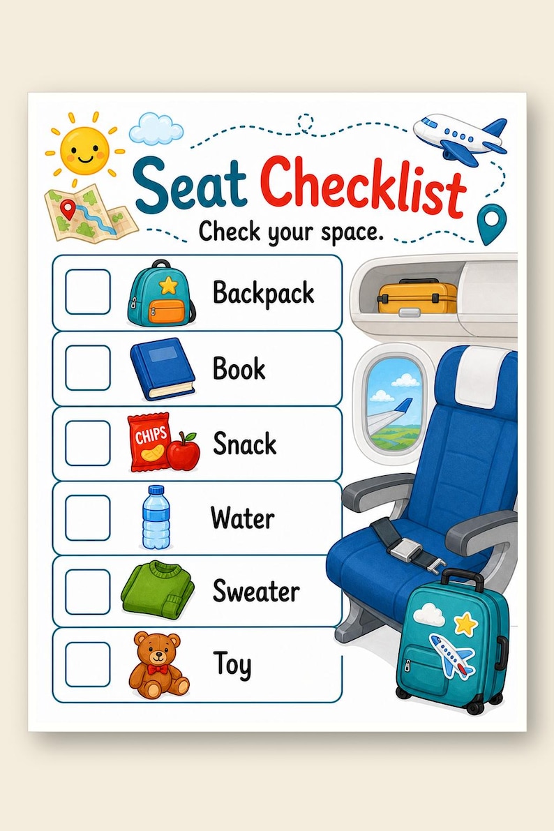 Sky Trip Activity Pages | Airplane Activities for Kids | Printable PDF | Digital Download image 9