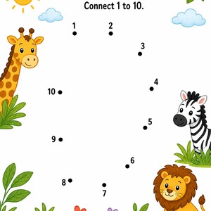 Odd One Out Safari | Visual Discrimination Worksheets | Printable PDF | Digital Download image 5