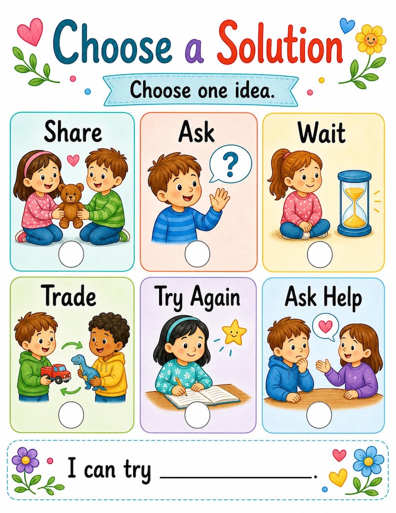 Problem Solving Steps | Problem Solving Worksheets for Kids | Printable PDF | Digital Download image 5