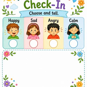 Tagebuch über Gefühle | Gefühle Journal für Kinder | Druckbare PDF | Digitaler Download Bild 7