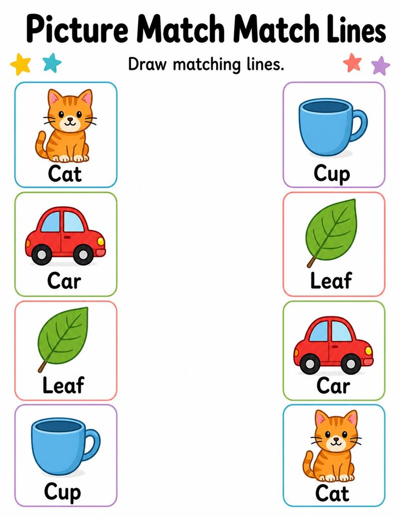 Passende Lernmatten | Passende Aktivitäten für Kinder im Vorschulalter | Druckbare PDF | Digitaler Download Bild 4
