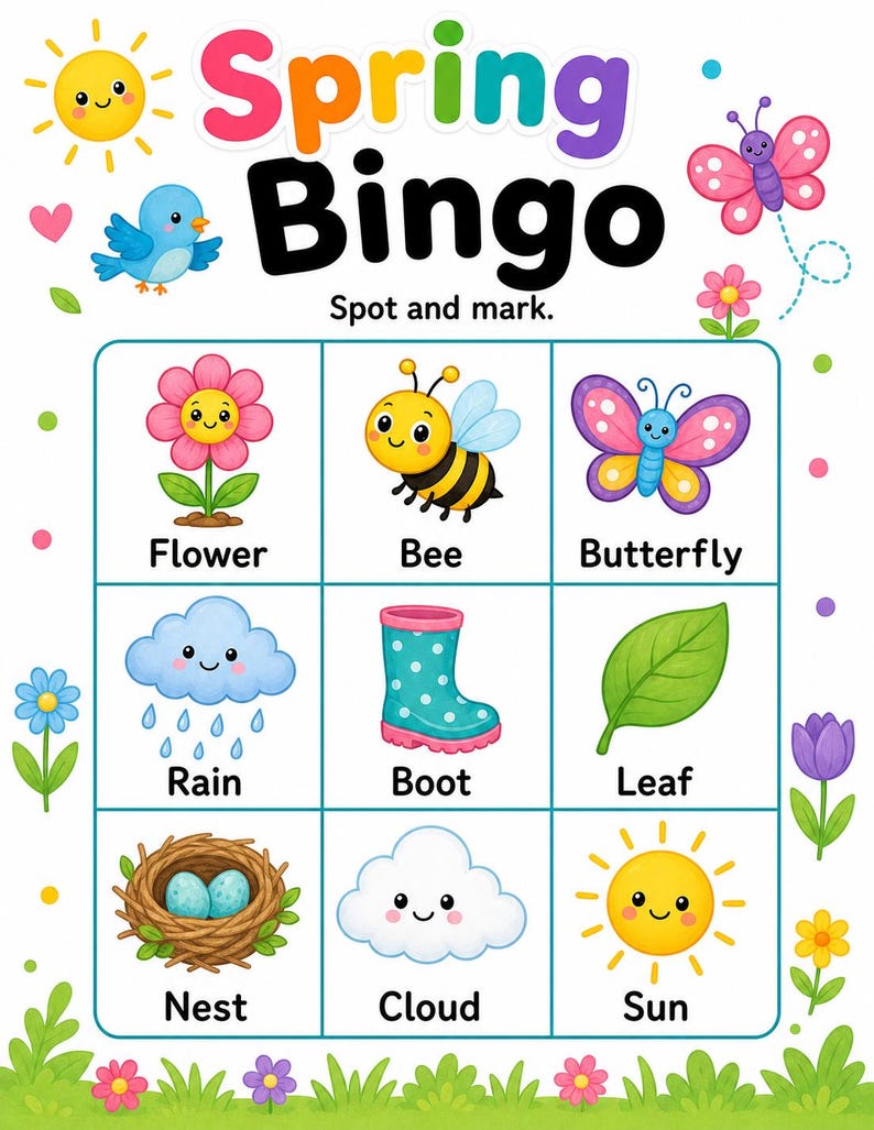 Activiteitenpagina's lentetuin | Activiteitsbladen lente | Afdrukbare pdf | Digitale download afbeelding 3
