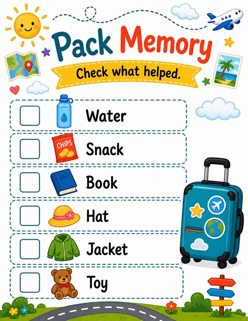 Postcard Memory Pages | Travel Journal for Kids | Printable PDF | Digital Download image 5