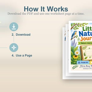 Little Nature Journal | Nature Journal for Kids | Printable PDF | Digital Download image 8