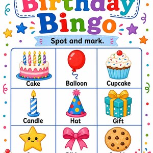 Geburtstagsparty-Tätigkeitsseiten | Geburtstag Aktivität Blätter | Druckbare PDF | Digitaler Download Bild 3