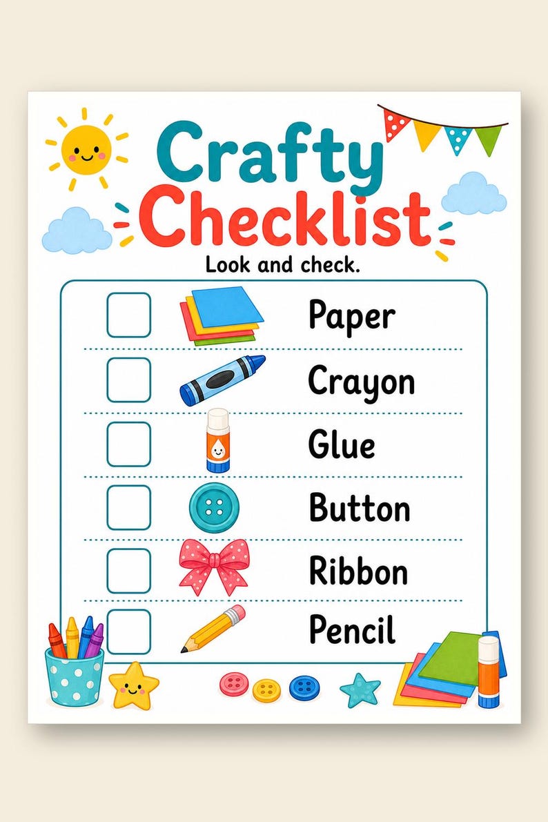 Crafty Sunshine Seiten | Crafty Nachmittag Aktivität Seiten | Druckbare PDF | Digitaler Download Bild 9