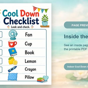 レモネードでクールダウン | 室内で楽しめるクールダウンアクティビティ | 印刷可能なPDF | デジタルダウンロード 画像 10