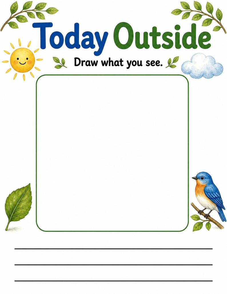 Little Nature Journal | Nature Journal for Kids | Printable PDF | Digital Download image 3