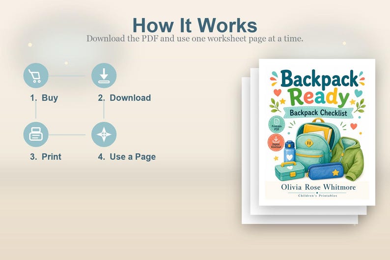 Backpack Ready | Backpack Checklist | Printable PDF | Digital Download image 8