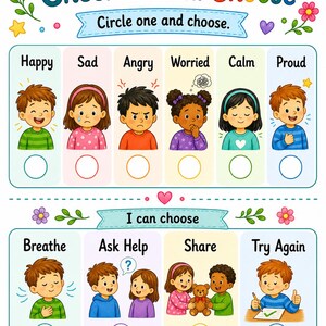 SEL Choice Pages | SEL Worksheets | Printable PDF | Digital Download image 7