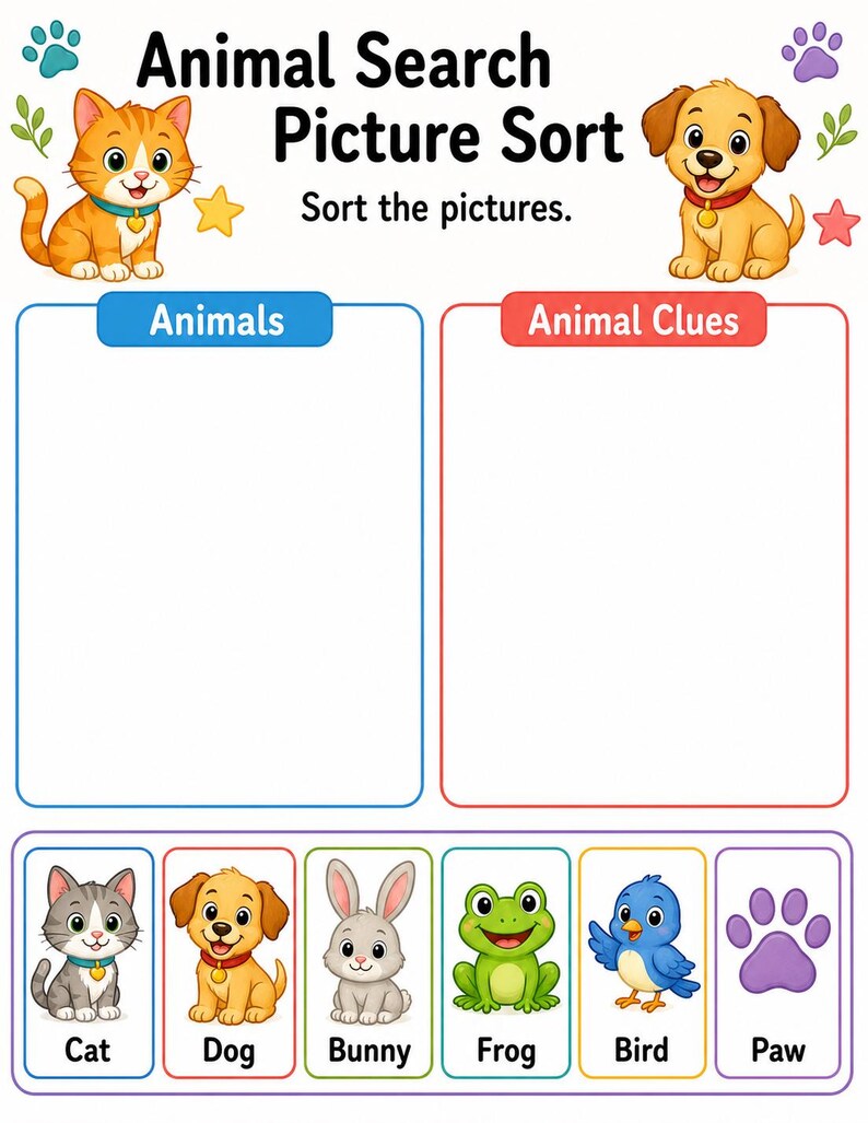 Animal Search Pages | Animal Activity Pages | Printable PDF | Digital Download image 3