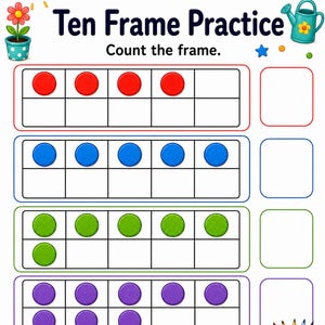 Kindergarten Math Station | Kindergarten Math Worksheets | Printable PDF | Digital Download image 4
