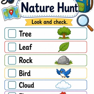 Campfire Hunt Pages | Camping Scavenger Hunt | Printable PDF | Digital Download image 4