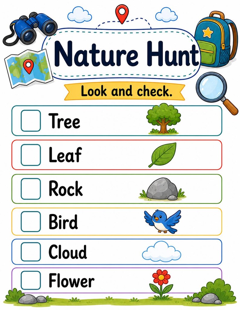 Campfire Hunt Pages | Camping Scavenger Hunt | Printable PDF | Digital Download image 4
