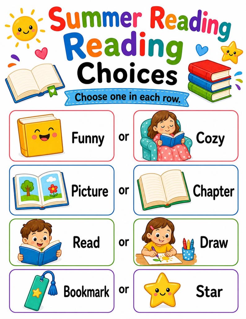 Pages du défi de lecture d'été | Journal de lecture d'été pour enfants | PDF imprimable | Téléchargement numérique image 6