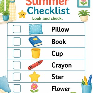 Quiet Summer Home Pages | Summer Quiet Time Activities | Printable PDF | Digital Download image 4