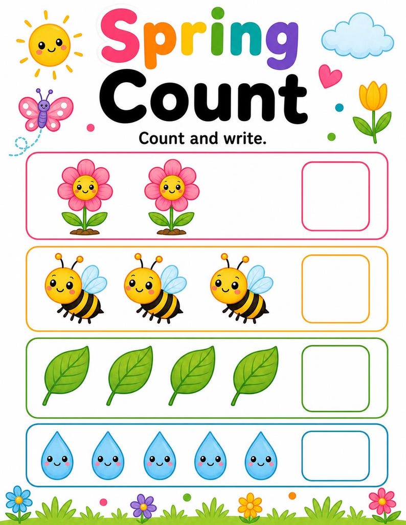 Activiteitenpagina's lentetuin | Activiteitsbladen lente | Afdrukbare pdf | Digitale download afbeelding 5