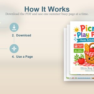 Afspeelpagina's picknick | Picknickactiviteiten voor kinderen | Afdrukbare pdf | Digitale download afbeelding 8