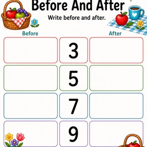 Number Sense Picnic | Number Sense Worksheets | Printable PDF | Digital Download image 5