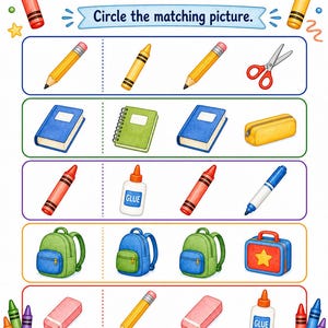 Same Different School | Same and Different Worksheets | Printable PDF | Digital Download image 3