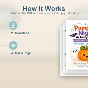 Pagine di attività per la Notte delle Zucche / Fogli di attività di Halloween / PDF stampabile / Download digitale immagine 8