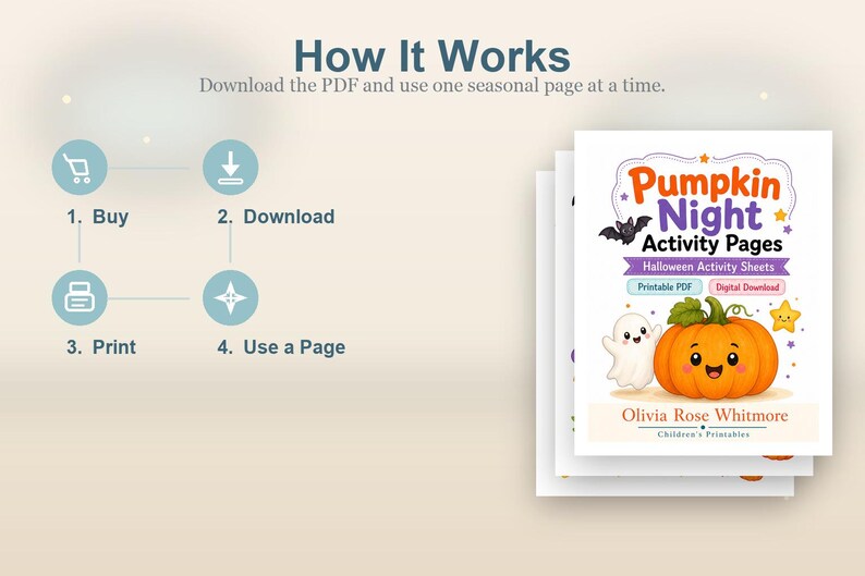 Pagine di attività per la Notte delle Zucche / Fogli di attività di Halloween / PDF stampabile / Download digitale immagine 8
