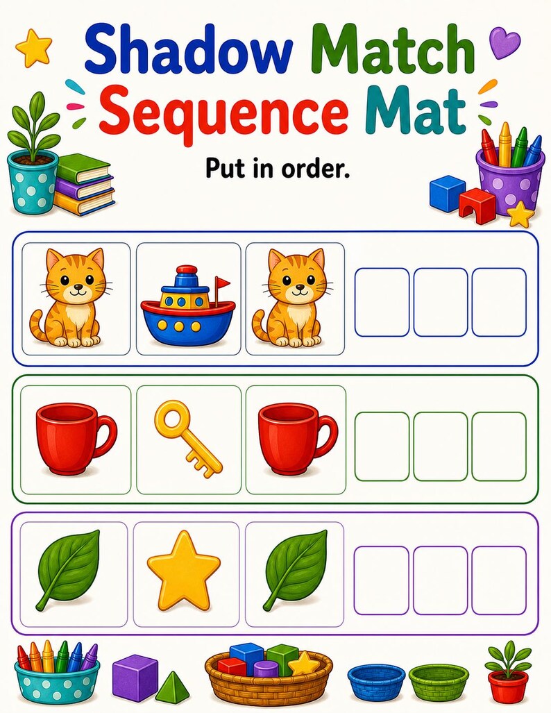 Shadow Match Workshop | Shadow Matching Worksheets | Printable PDF | Digital Download image 7