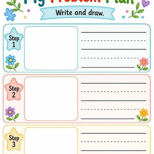 Problem Solving Steps | Problem Solving Worksheets for Kids | Printable PDF | Digital Download image 7