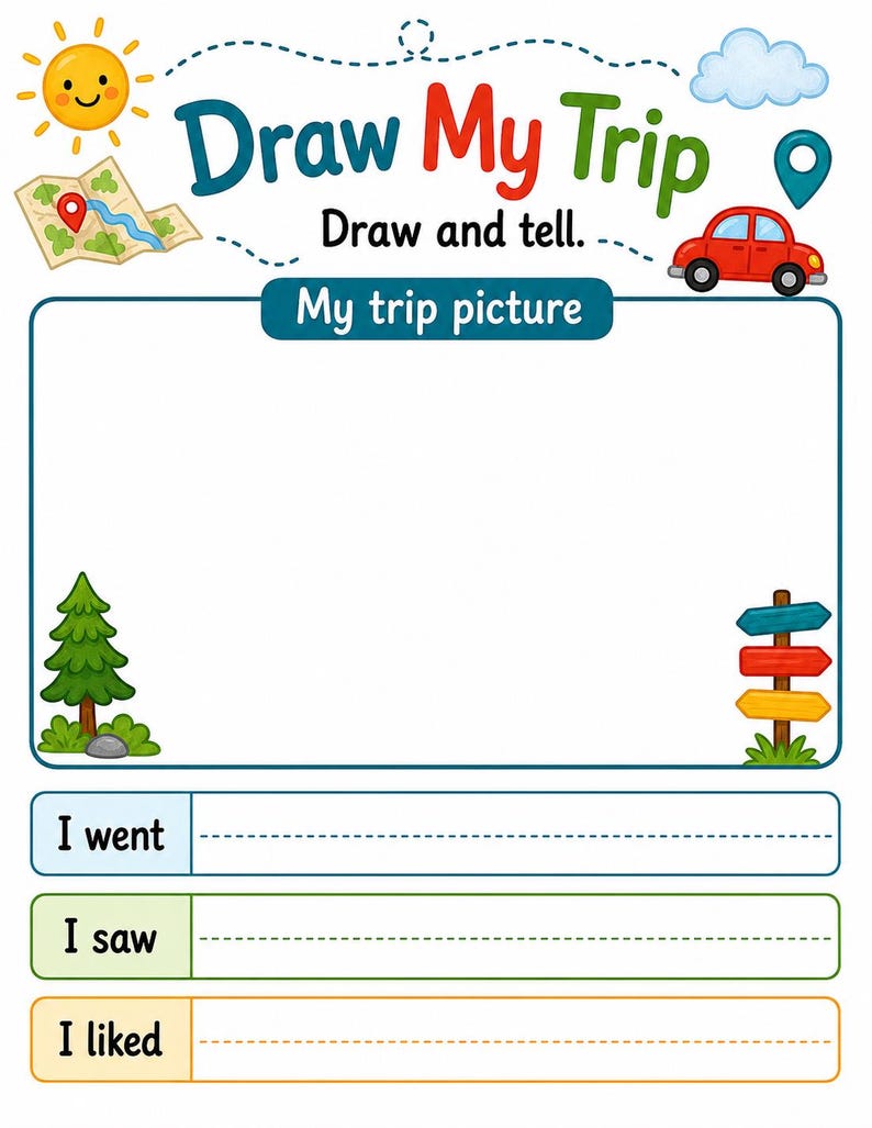 Pagine di attività a tema valigia / Attività di viaggio per bambini / PDF stampabile / Download digitale immagine 7